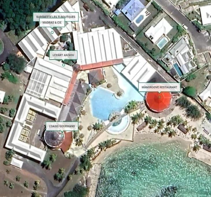 Studio Bord De Mer Avec Piscine - Le Manganao, Saint-Francois Zewnętrze zdjęcie